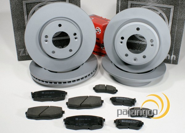 Zimmermann Bremsscheiben Ø 280 Mm + Ø 262 Mm BeläGe Vorne Hinten FüR Hyundai I30-image
