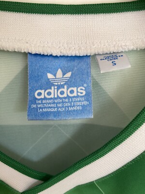 Retro Germany Football Shirt 1990 Away Kit Green Adidas Mens Small