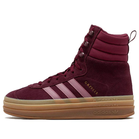 Adidas Gazelle Botas Altas Granate Goma Mujer Zapatos Atléticos ID6882 Nuevas