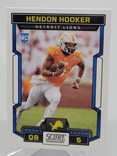 2023 PANINI SCORE HENDON HOOKER ROOKIE FOOTBALL CARD LIONS TENNESSEE NFL donruss