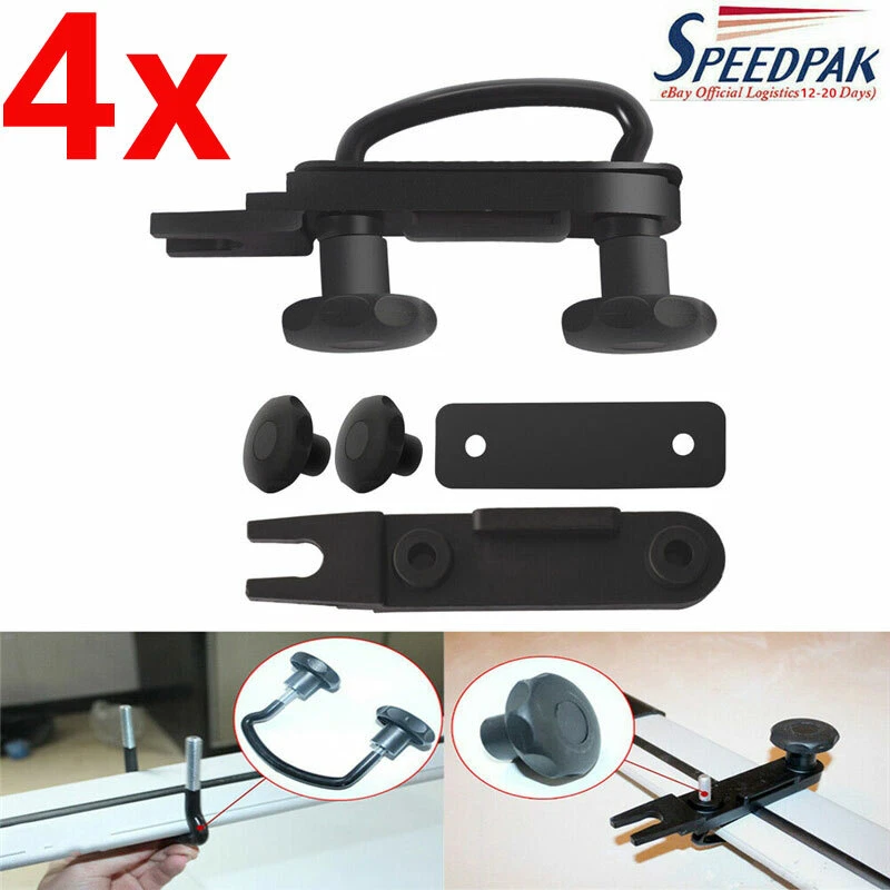 4pcs Universal Roof Box Car Van Mounting Fitting Kit U-Bolts Luggage  Accessories