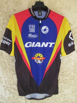Maillot Cycliste Castelli – Rock Shox / équipe Vélo – Taille L – 1/4 Zip – Italie
