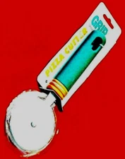 Aronson Pizza Cutter Stainless Steel Cutting Wheel Grip It Green 7in