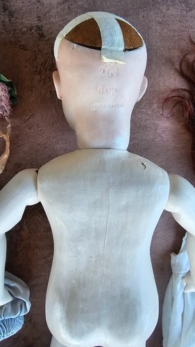 Antique Bahr & Pröschild 261 Doll 24" | Paperweight Eyes | Custom OOAK Outfit | - Picture 21 of 24