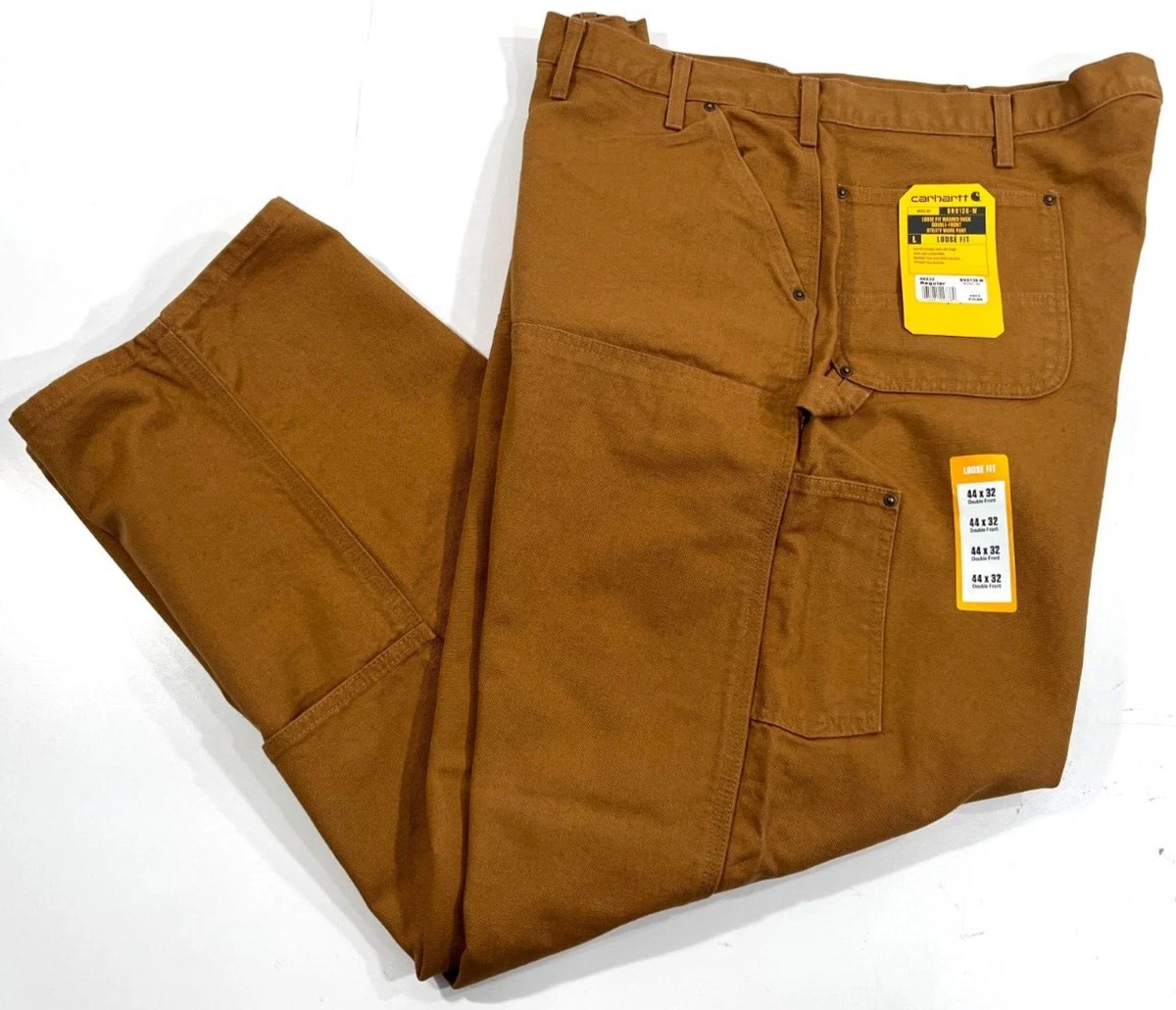 Men's Carhartt Double-Front Work Dungaree Brown