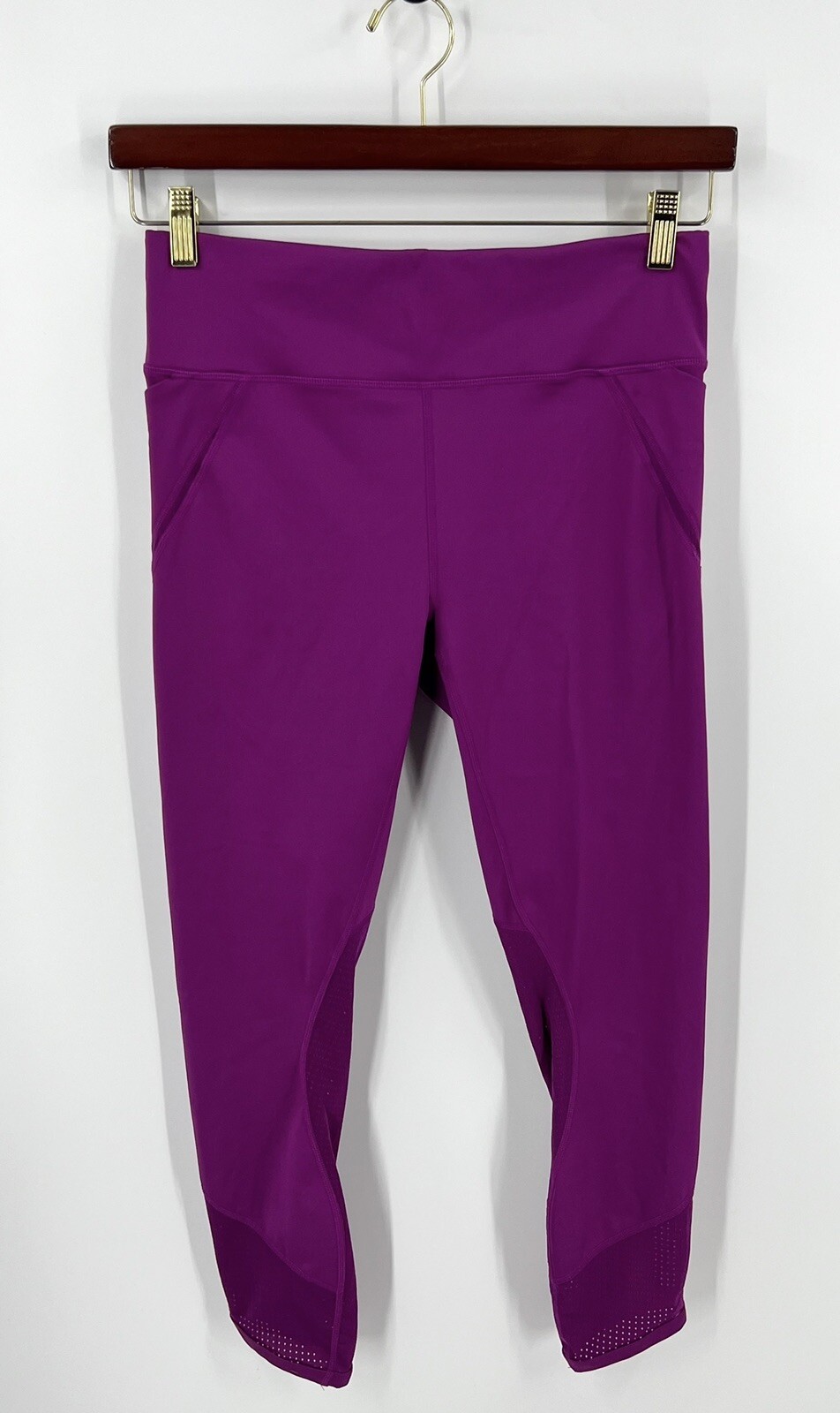 Fabletics Compression Leggings Size M Fuchsia Pin… - image 1
