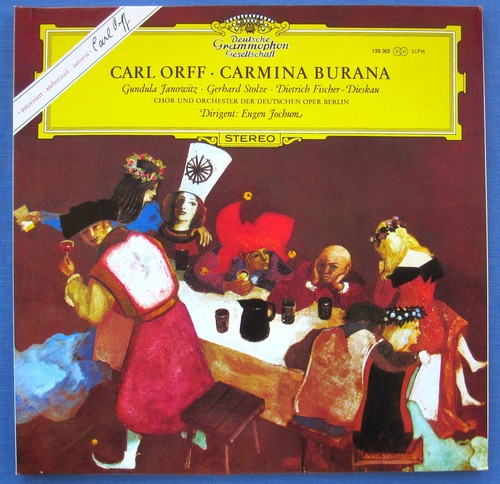 ORFF CARMINA BURANA JOCHUM 180g LP DGG SLPM 139 362 Speakers Corner MINT
