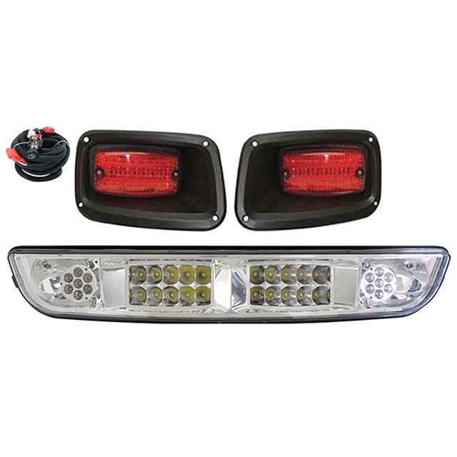 Golf Cart LED Light Bar Kit EZGO Medalist EZGO TXT 19942013 Clear Lens