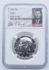 1964 Kennedy PROOF Silver Half Dollar NGC PF 67 with Signature - U889