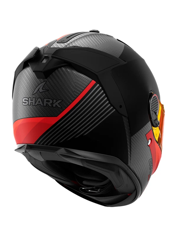 CASCO INTEGRALE SHARK SPARTAN GT PRO CARBON 2206-E DOKHTA MAT DOA TAGLIA M - Immagine 4 di 4