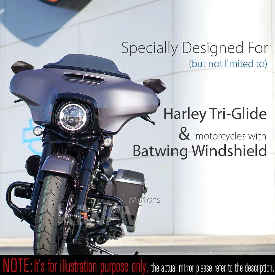 Mirrors PALMII wide convex black fits Honda CBF 125M CMX 250 SH125i Foto 3 de 4