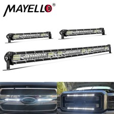 7 10 20 30 Slim Led Light Bar Spot Flood Combo Work Offroad Suv Driving Atv