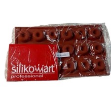 Silikomart Red Silicone Baking Mold Mini Donut Size New Sealed u Italy 18 Slots