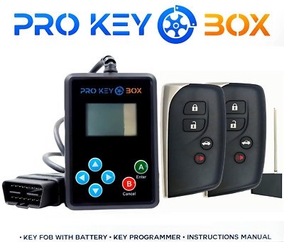 2 New Replacement Proxy Remote Key Fob & Programmer Select Lexus vehicles