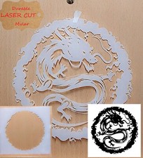 Dragon stencil Airbrush art stencil artists dragon circular template