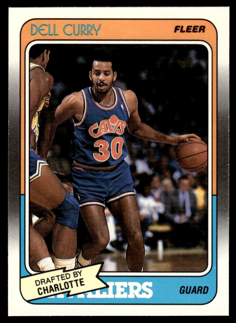 1988-89 Fleer Dell Curry RC Charlotte Hornets #14