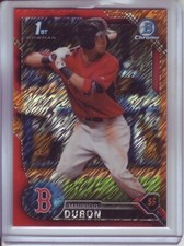 2016 Bowman Chrome Prospects #BCP42 Mauricio Dubon Orange Shimmer Refractor /25