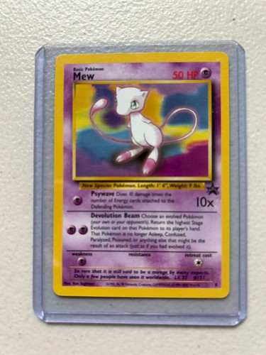 Mew - 1995, 96, 98 Nintendo, Creatures, GAMEFREAK 1999-2000 Wizards Pokemon Card
