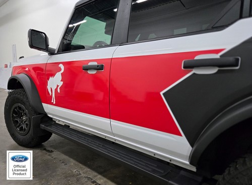 Fits 2021-2025 Ford Bronco Pony side graphics - Full Size Bronco vinyl decals - Picture 5 of 11