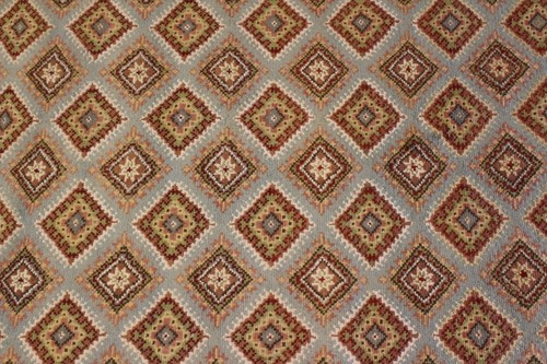 Rugstc 4x6 Bokhara Jaldar Blue Area Rug, Hand-Knotted,Geometric with Silk/Wool - Picture 4 of 5