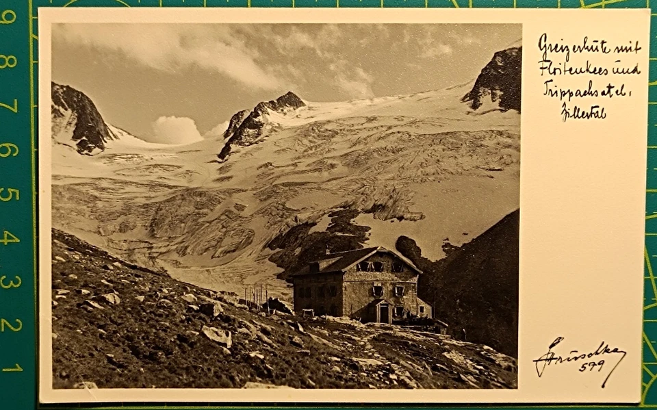 Germany postcard 1942,Floitenkees 2240m,Hans Hruschka Foto#1,official stamp,RARE - Image 2 of 4