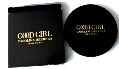 Carolina Herrera Black Tone metal Mirror Compact Hand Flipped Mirror NEW in Box