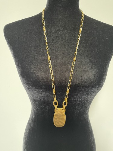 Vintage Signed Liz Claiborne LCI Sea Horse Mirror Necklace - Picture 10 of 10