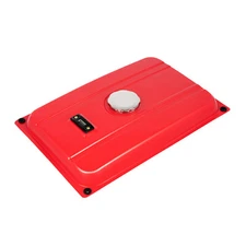 5-Gallon Universal Generator Gas Fuel Tank w/ Chrome Cap Gauge Petcock Valve Red