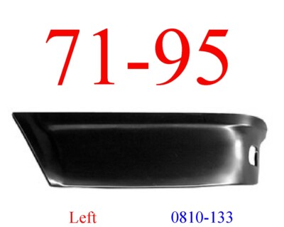 71 95 Chevy Van Left Rear Lower Panel, GMC G10 G20 G30 Rust Repair 0810-133