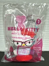 Hello Kitty #1 Sealed McDonald Happy Meal Toy Ruler Holder 2015 New