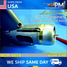 Metallic Details MDR4854 Boeing B-17 Engines for Revell / Monogram 1/48