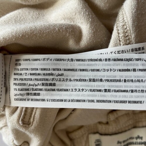 Abercrombie kids high rise wide leg pants 11 12 long cream cord cargo adj waist - Picture 7 of 8