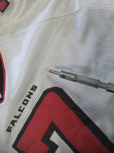NFL Jersey Reebok Atlanta Falcons Mike Vick #7 Size 2XL White Stitch - Picture 8 of 13