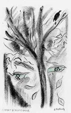 AUTUMN SONG 1925 - Emile FOLLIETTE Original Colour Lithograph - CHANT D'AUTOMNE