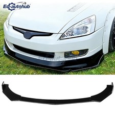 For 2005-2008 Honda Accord Sedan Front Bumper Chin Lip Spoiler Gloss Black