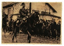 WW2 Photograph &ndash; Handschar (1st Croatian) &ndash; Fez &ndash;Mounted Soldier / Parade&ndash; 1943