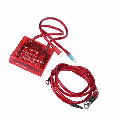 Fuel Saver Voltage Stabilizer Regulator Kit W/3 Earth Ground Cables Red - Picture 20 of 22