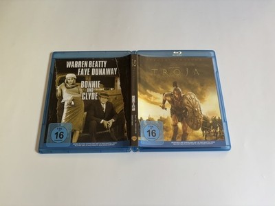 Bonnie und Clyde & Troja [Blu Ray] 2 Filme mit Warren Beatty & Brad Pitt  | J1