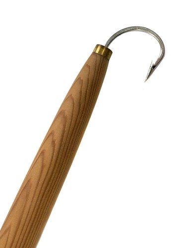 6" Rigged Cedar Plugs Natural Tuna Trolling Saltwater Fishing Lure 10/0 Hook - Picture 5 of 12