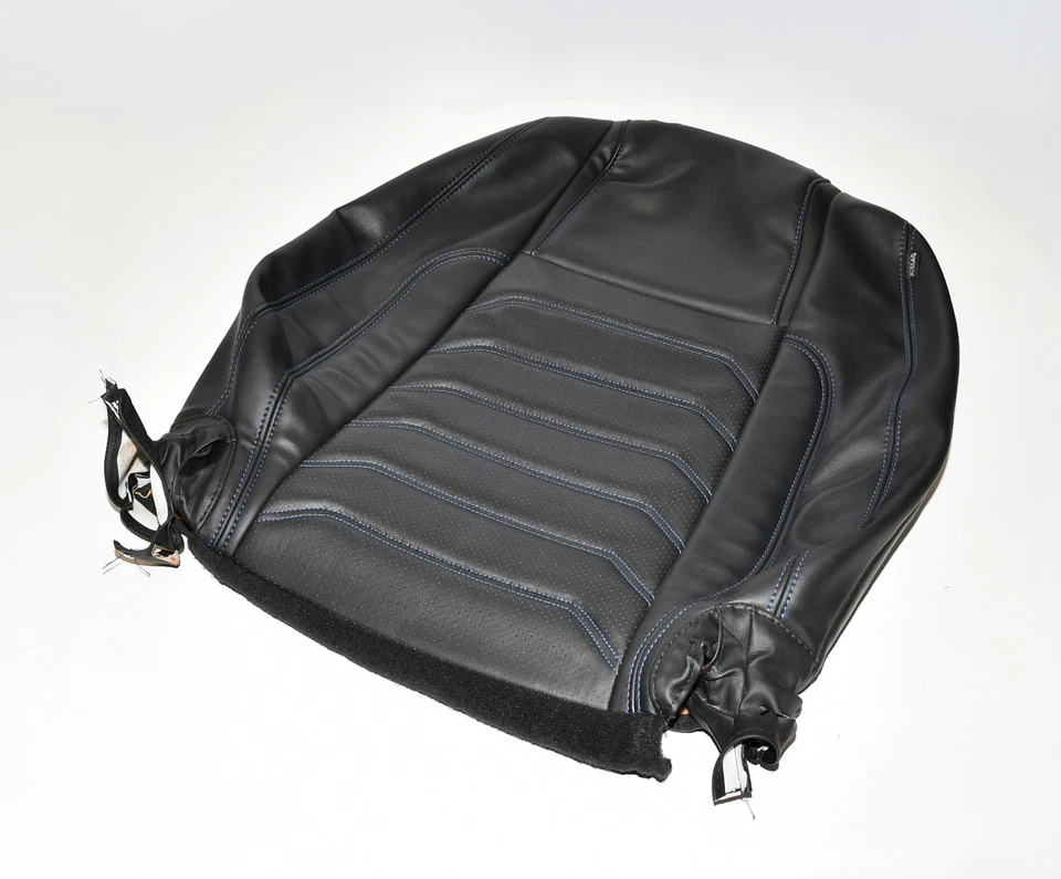 Lehnenbezug Sitzbezug Vorne,Links SBLVL Blaue Naht Leder Mustang V Coupe Orig. - Bild 2 von 4