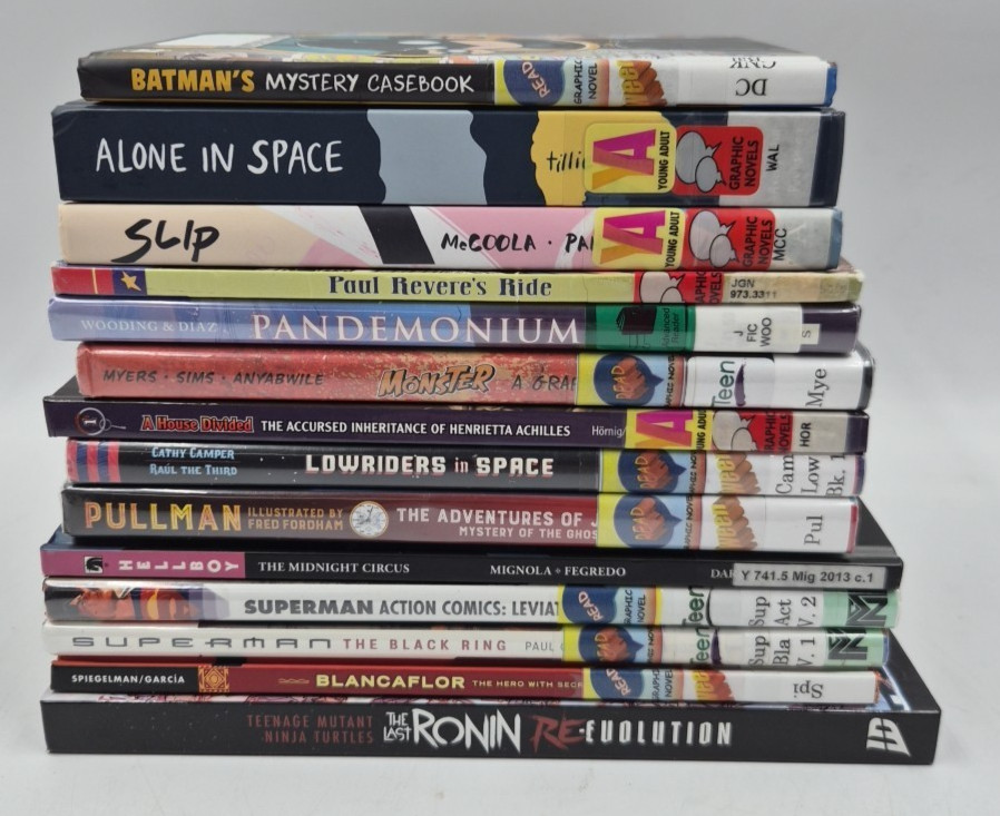 15 Comic Book Lot Superman Batman Hellboy Last Ronin Monster Alone In Space HC