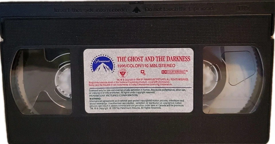 The Ghost and the Darkness (VHS, 1997) - Image 3 of 3