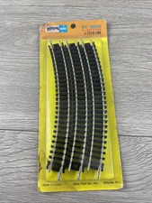 Atlas N Gauge Railroad Track 6 Sections 9-3/4" Radius No. 2510-100