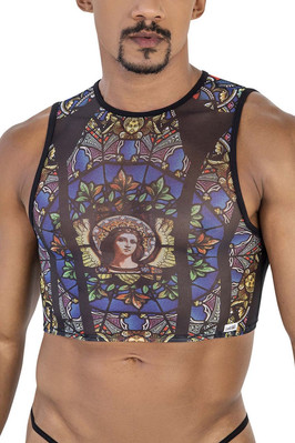 Mens Underwear: CandyMan 99805 Stained Glass Tank Top