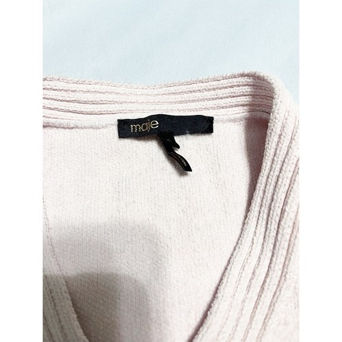 Giacca maglione cardigan maglia testurizzata rosa Maje donna Madere taglia 3 grande rosa - Foto 5 di 12