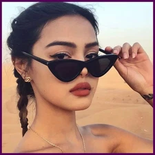 FASHION Sexy Cat Eye Sunglasses Triangle LADIES Small Size Modern Retro Designer