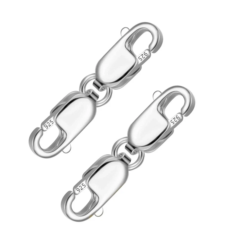 Small Lobster Claw Clasps 12 mm - Chrome Plated