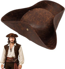 Piratenhut Für Erwachsene, KapitäN-Kleidung-ZubehöR, Mittelalterliche Kolonialst