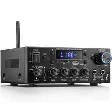 KS-33BT 2.1CH Stereo Audio Amplifier Receiver with Active Subwoofer Output, R...