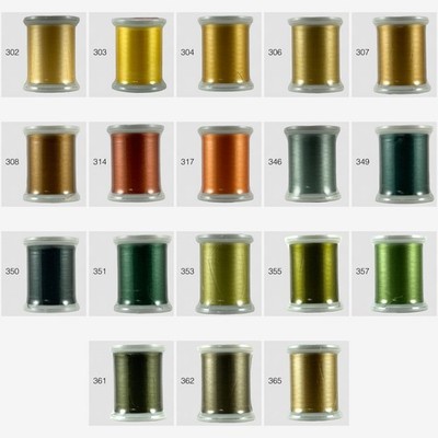 Kimono Japanese Silk Thread #100,-220 yd-18 Spools-quilting-appliqué, fly tying